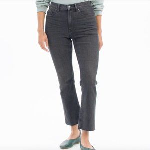Everlane High Rise Kick Crop Jeans in Washed Black - Sz 30